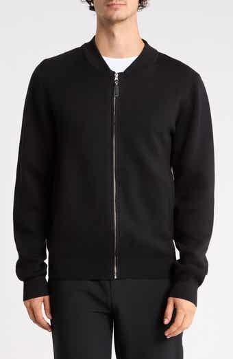 Baseball Collar Full Zip Fleece Cardigan