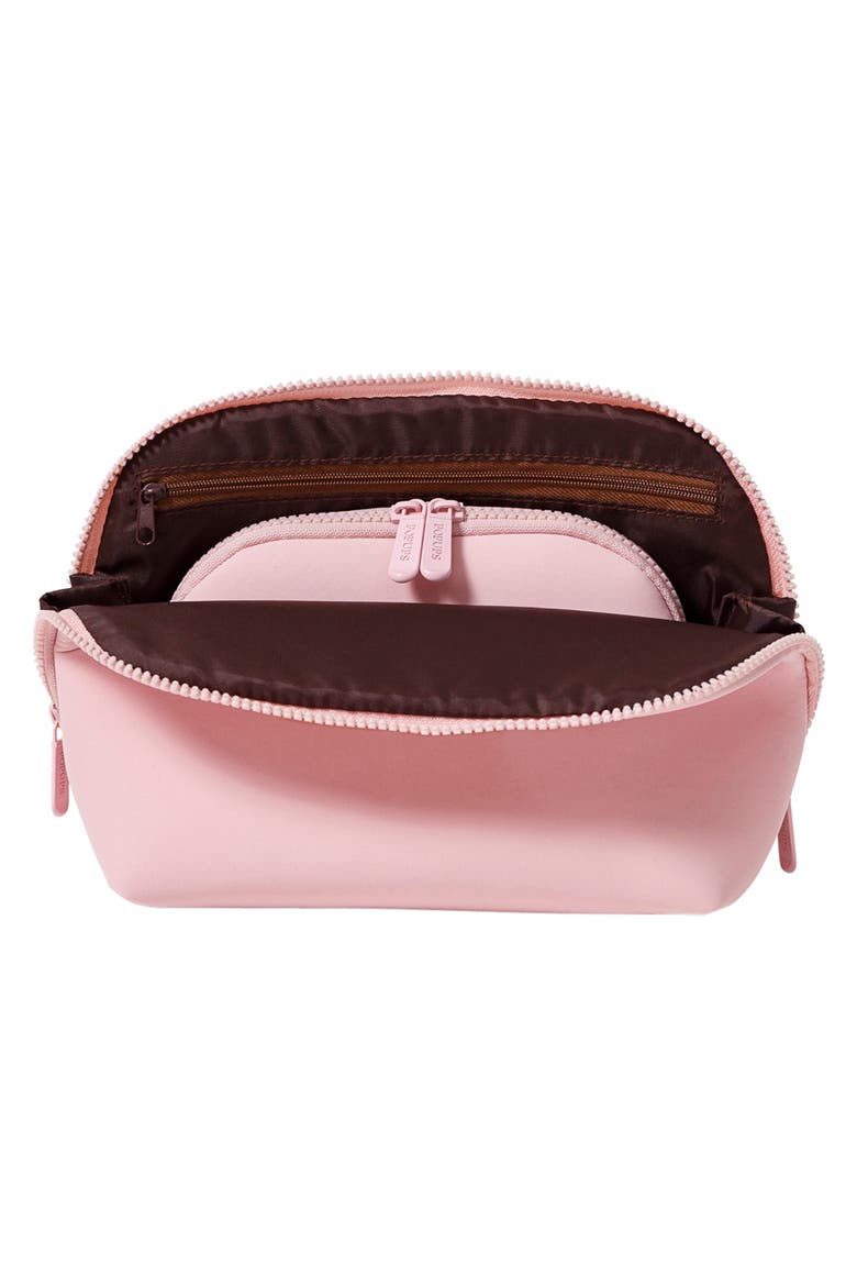 2-Piece Neoprene Makeup Pouch Set, Alternate, color, LIGHT PINK