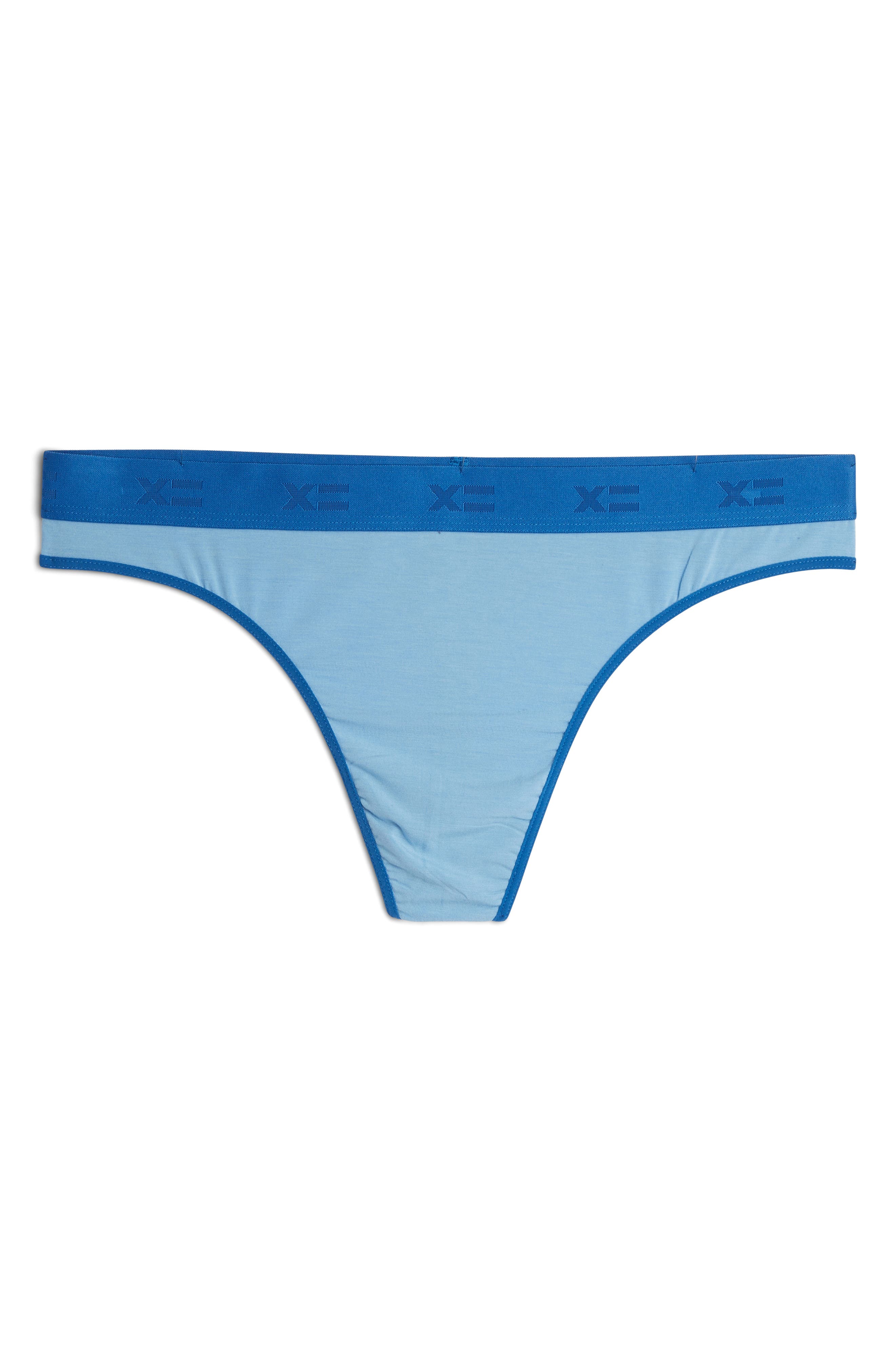Tomboyx Stretch Modal Thong In Too Blue