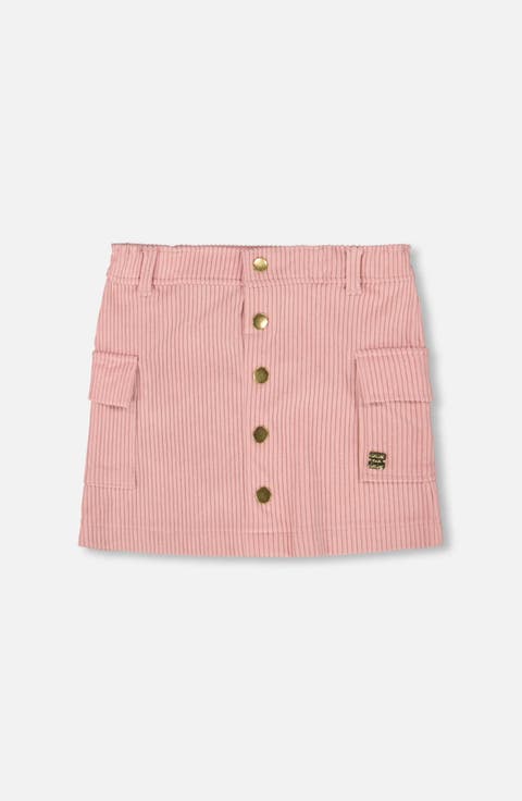 Corduroy Skirt with Cargo Pockets (Toddler & Little Kid)
