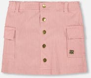 Deux par Deux Corduroy Skirt with Cargo Pockets