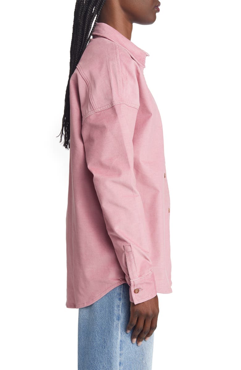 Dickies Oversize Corduroy Button-Up Shirt, Alternate, color,