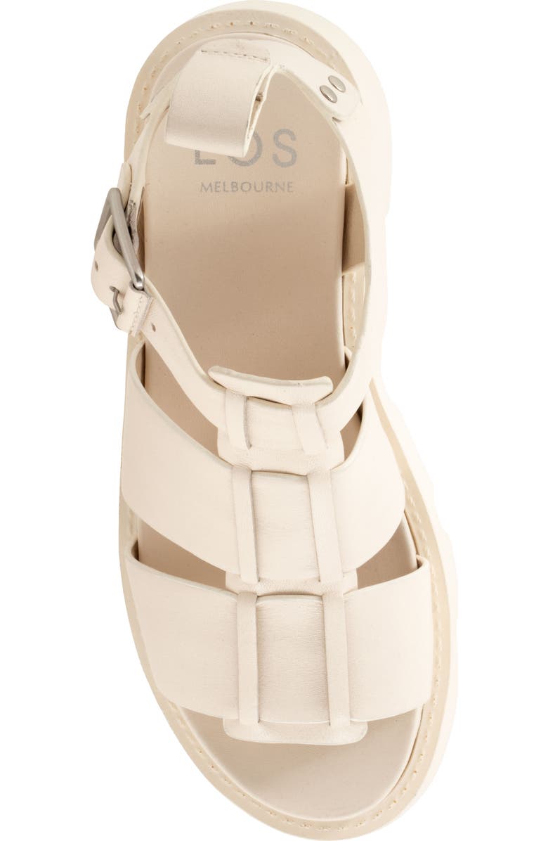 EOS FOOTWEAR Kailan Lug Sole Fisherman Sandal, Alternate, color, Bone