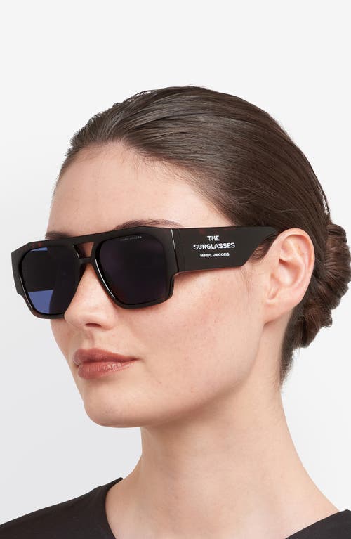 Marc Jacobs 55mm Navigator Sunglasses In Blue