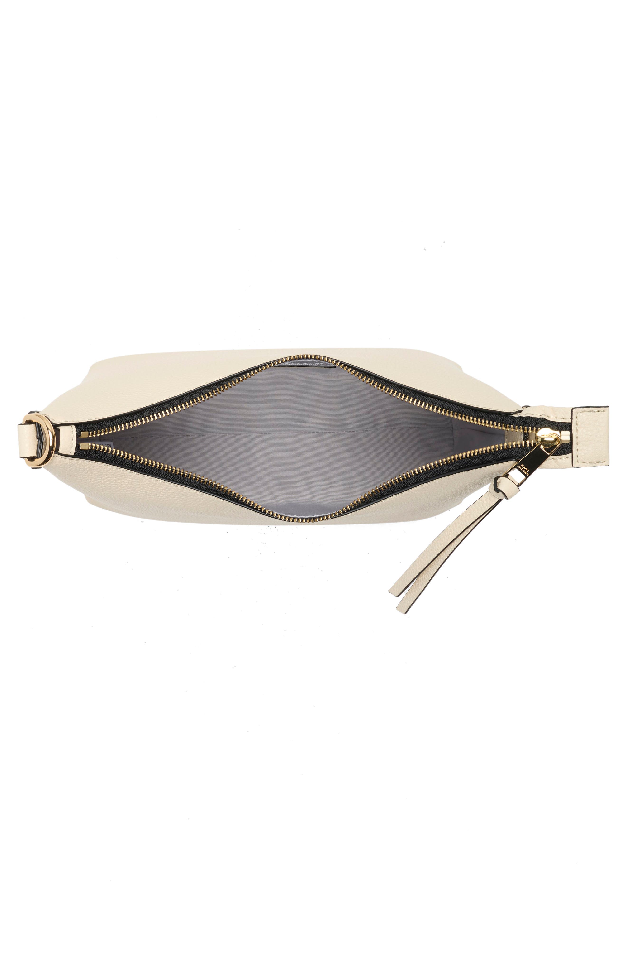 Marc Jacobs Drifter Pebbled Leather Large Hobo Bag, Alternate, color, Marshmallow