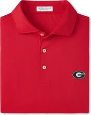 Peter Millar Men's Peter Millar Red Georgia Bulldogs Hugo Performance Jersey Polo