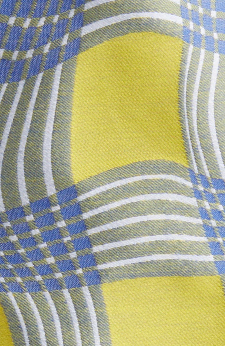 Percival Sunshine Twister Warped Check Button-Up Shirt, Alternate, color, 