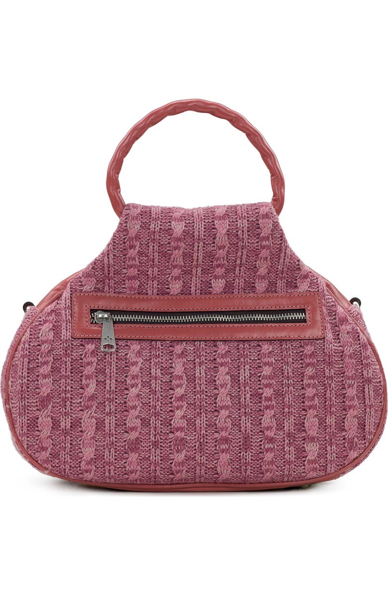 Patricia Nash Linley Tweed Bucket Bag, Alternate, color, Old Rose