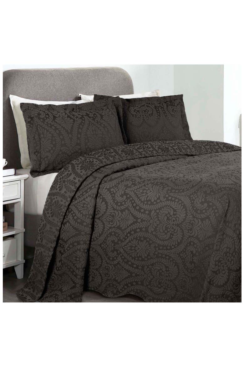 Cotton Blend Comforter Set, Alternate, color, CHARCOAL