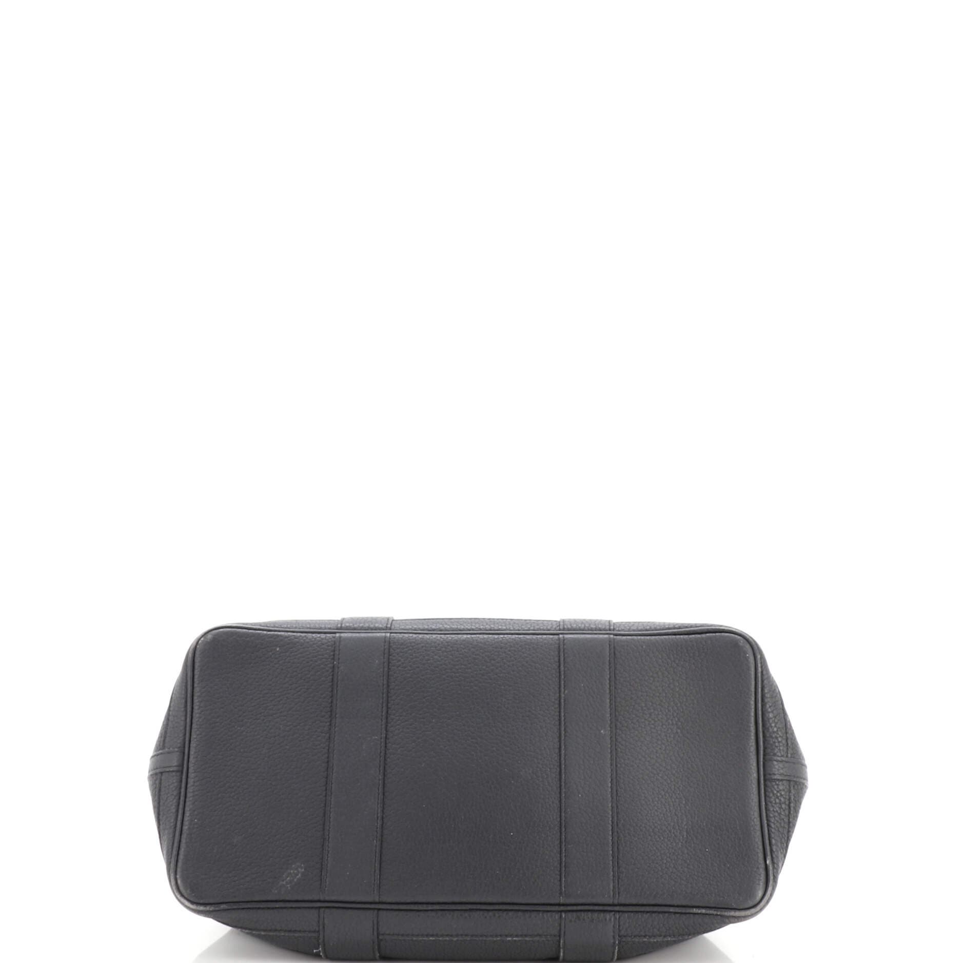 Garden Party Tote Leather 36, Alternate, color, Black