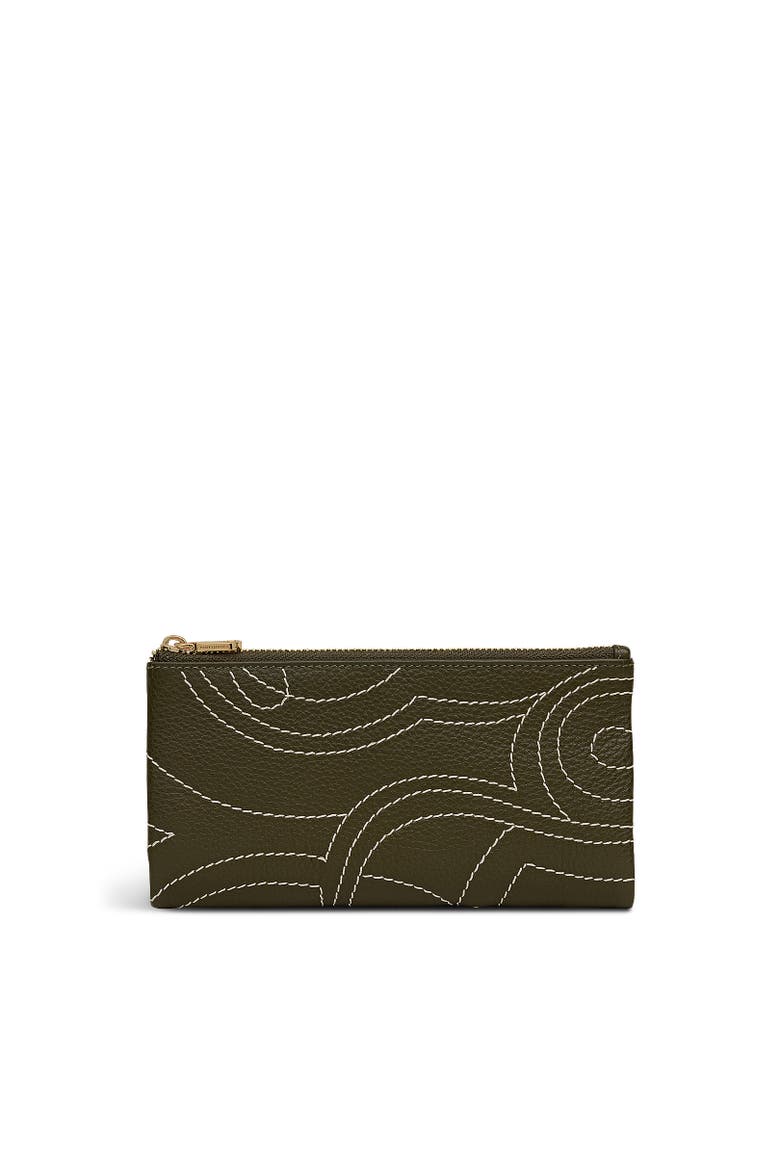 Mallow Street - Stud Large Bifold Wallet, Alternate, color, Pine Needle
