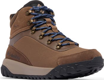 Columbia Men\'s Brown and Blue Waterproof Hiking Boots ABYDARMOU.jpg main image 3