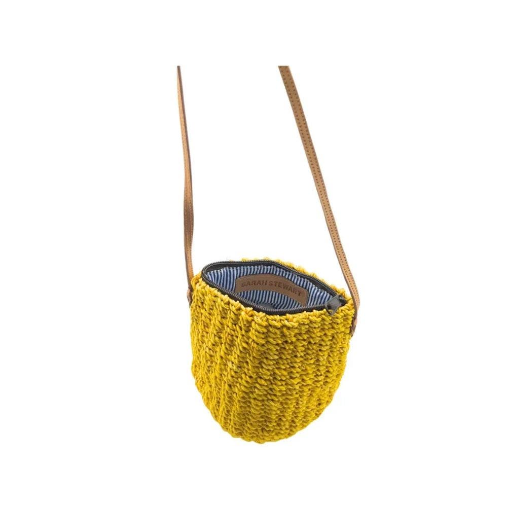 Straw Poof Crossbody, Alternate, color, Yellow
