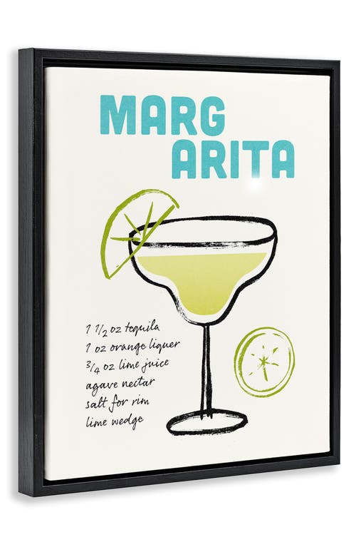 Stupell Industries Margarita Drink Recipe Framed Canvas Wall Art In Multi