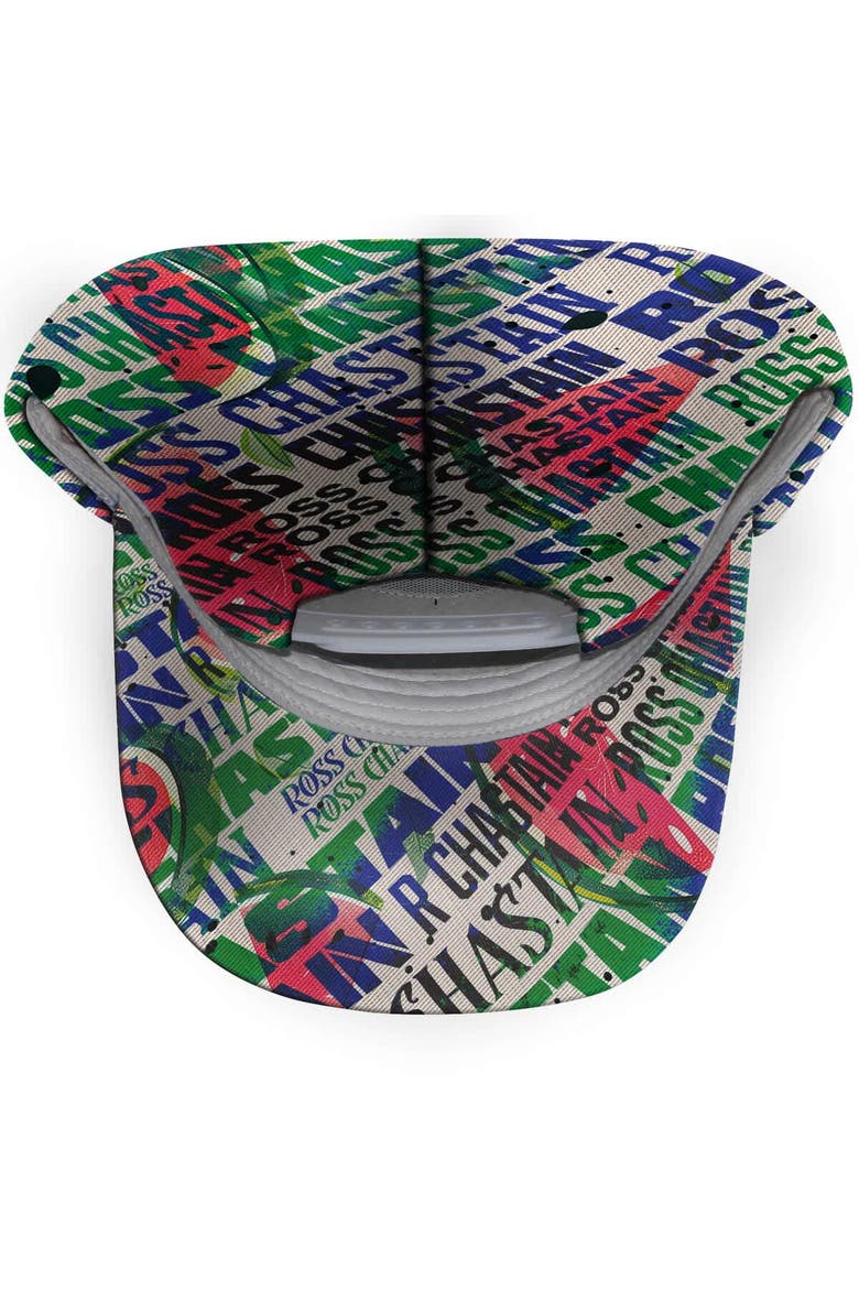 Men's Trackhouse Racing Team Collection White Ross Chastain Sublimated Melon Man Adjustable Hat, Alternate, color, White