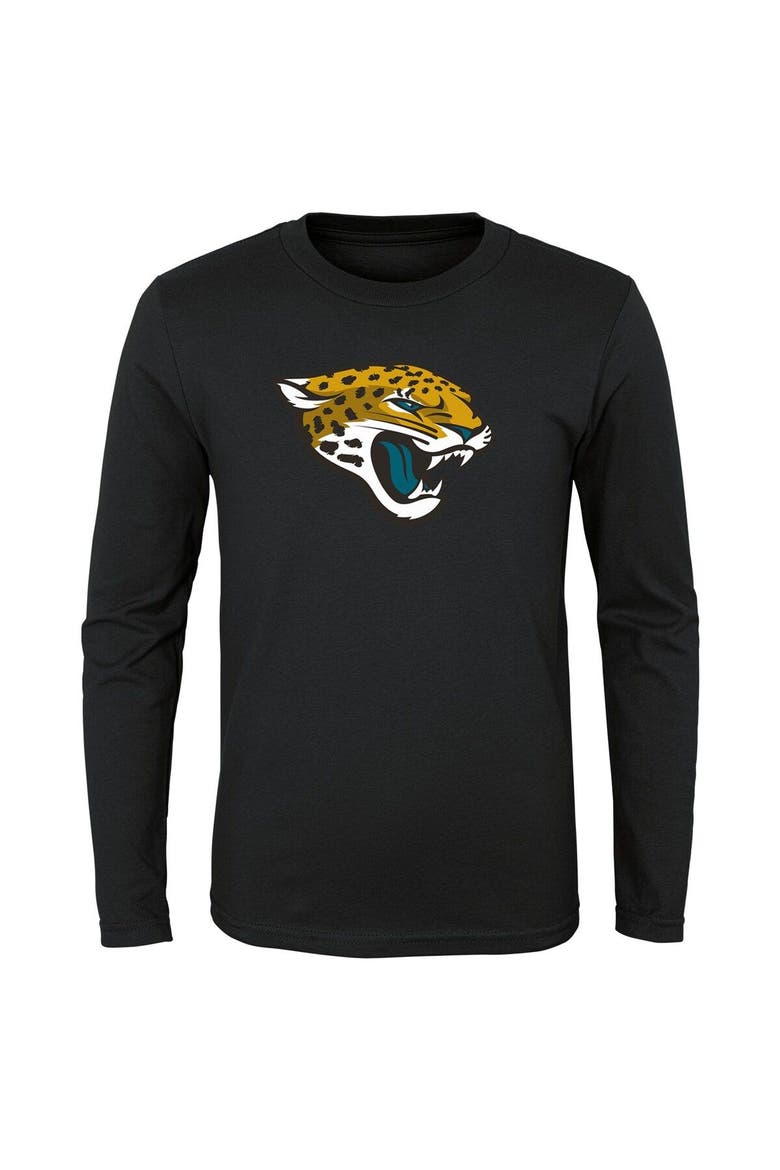 Youth Black Jacksonville Jaguars Primary Logo Long Sleeve T-Shirt, Main, color, Black