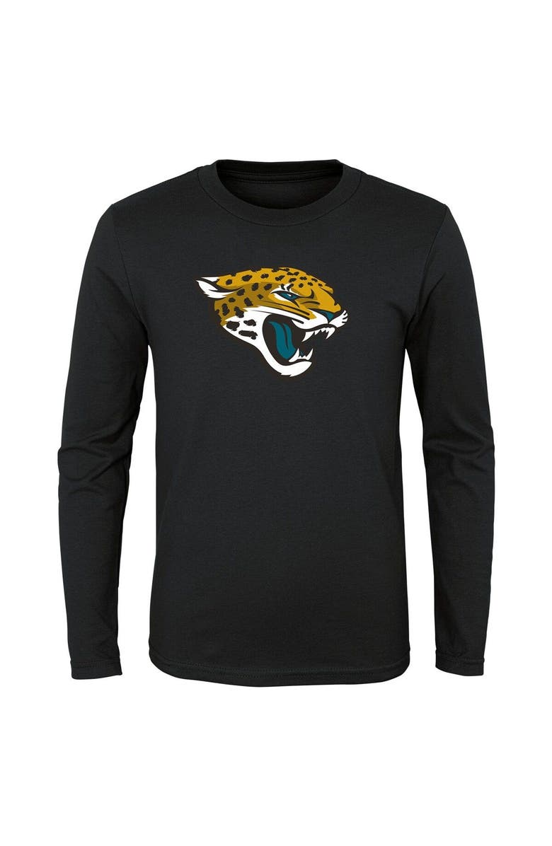 Outerstuff Youth Black Jacksonville Jaguars Primary Logo Long Sleeve T-Shirt, Main, color, Black
