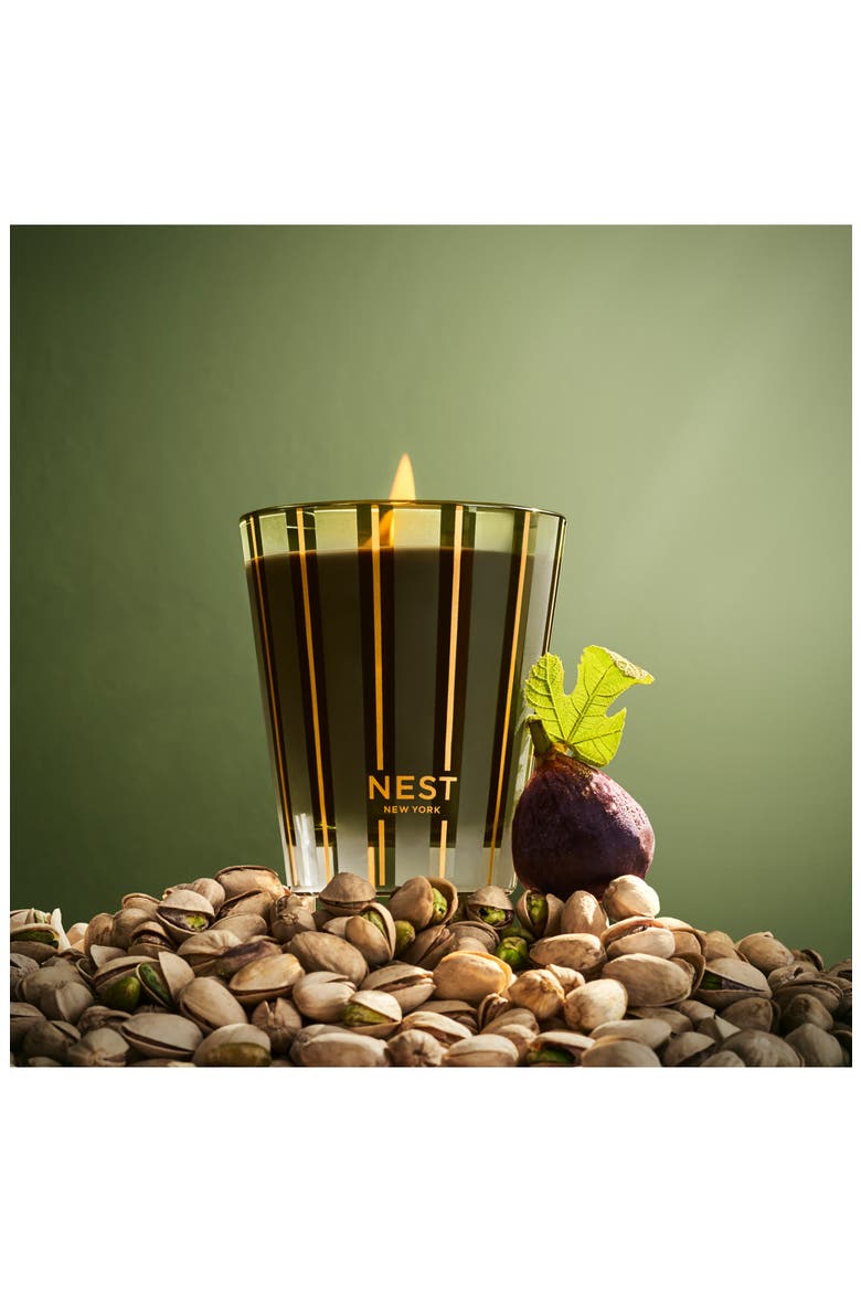 Pistachio Wild Fig Scented Candle, Alternate, color, GREEN