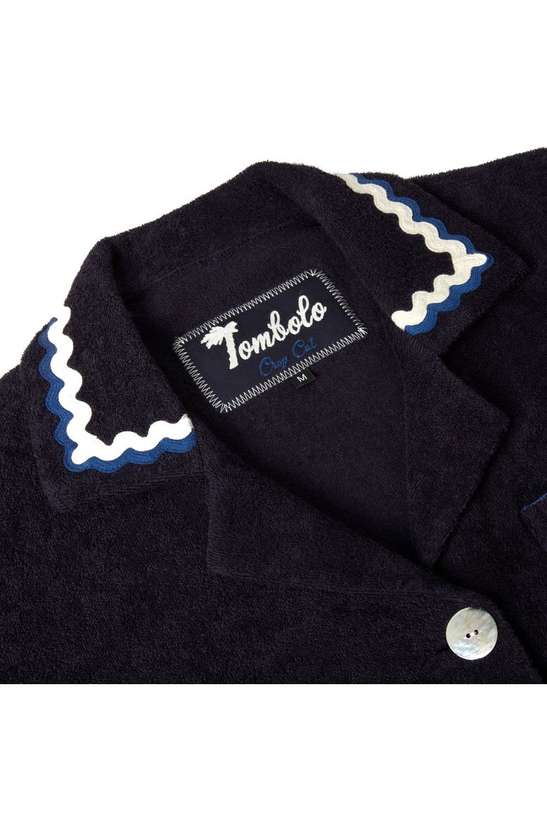 'Rick Rack' Cabana ~ Crop Cut, Alternate, color, Midnight Blue