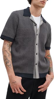 rag & bone Harvey Block Stitch Camp Shirt