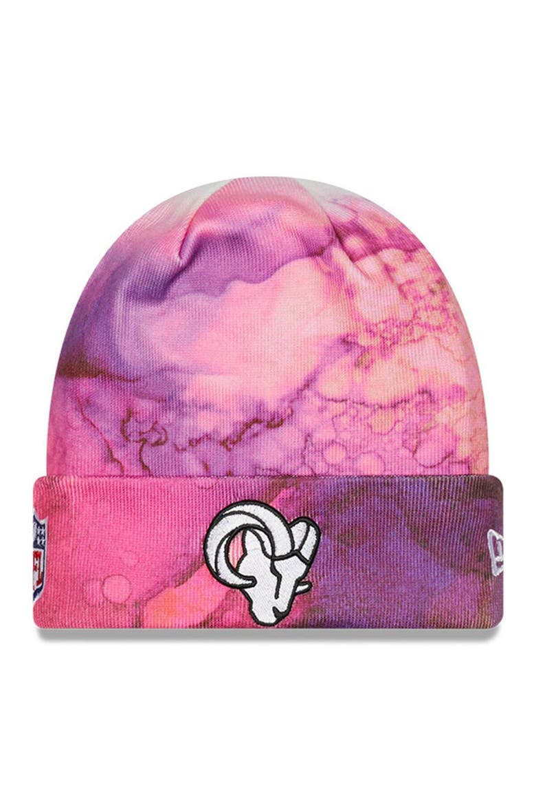 Men's New Era Pink Los Angeles Rams 2022 NFL Crucial Catch  Knit Hat, Main, color, Pink