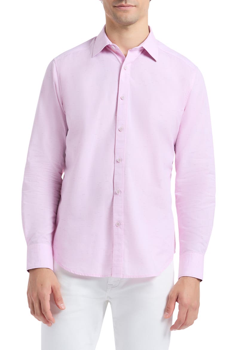 Avondale Cotton Button-Up Shirt, Main, color, LIGHT PINK