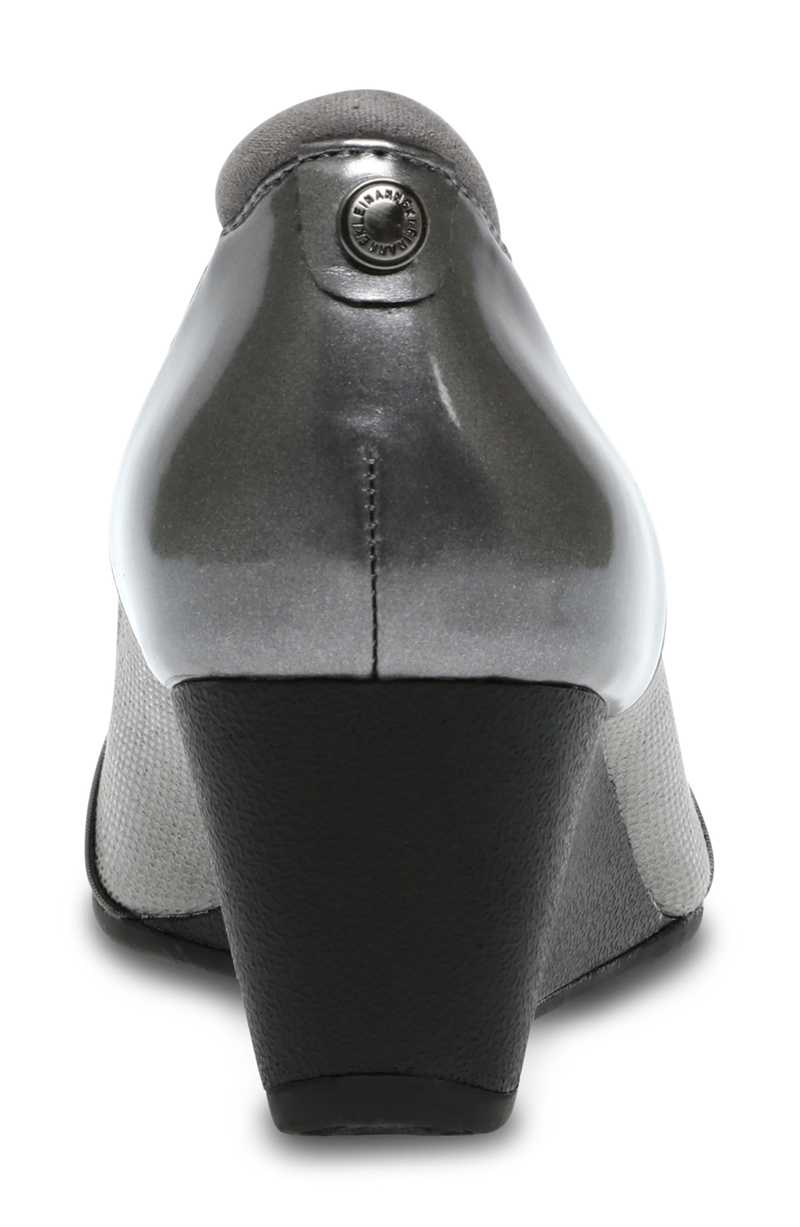Anne Klein Timeout Wedge Pump, Alternate, color, Pewter