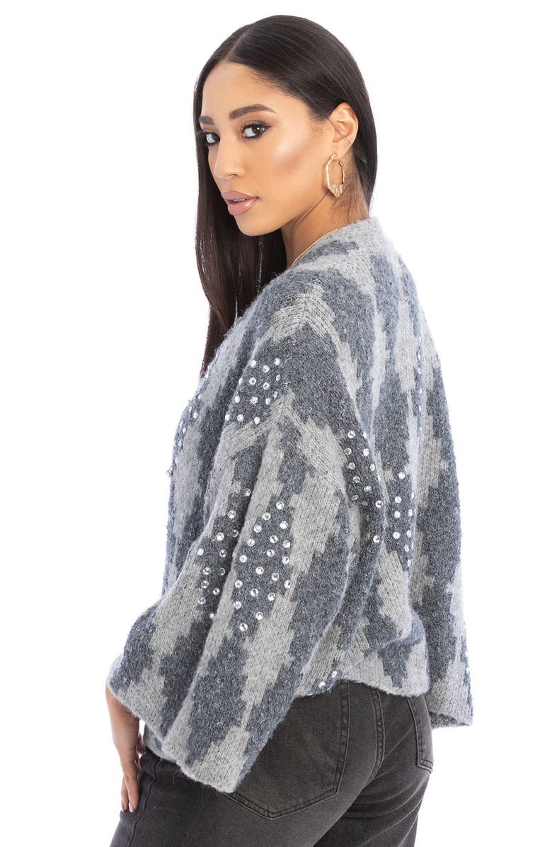 SAACHI Crystal Embellished Patterned Topper, Alternate, color,