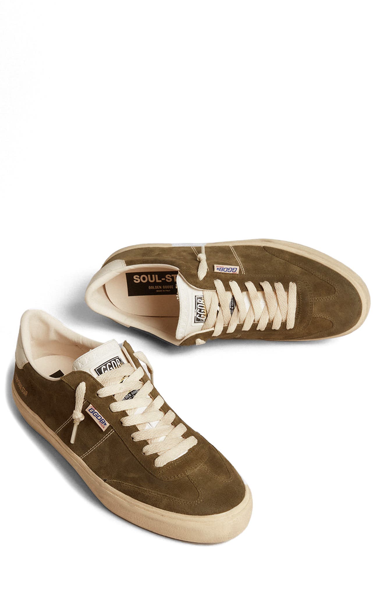 Golden Goose Soul Star Low Top Sneaker, Alternate, color, Olive Green/ White/ Milk