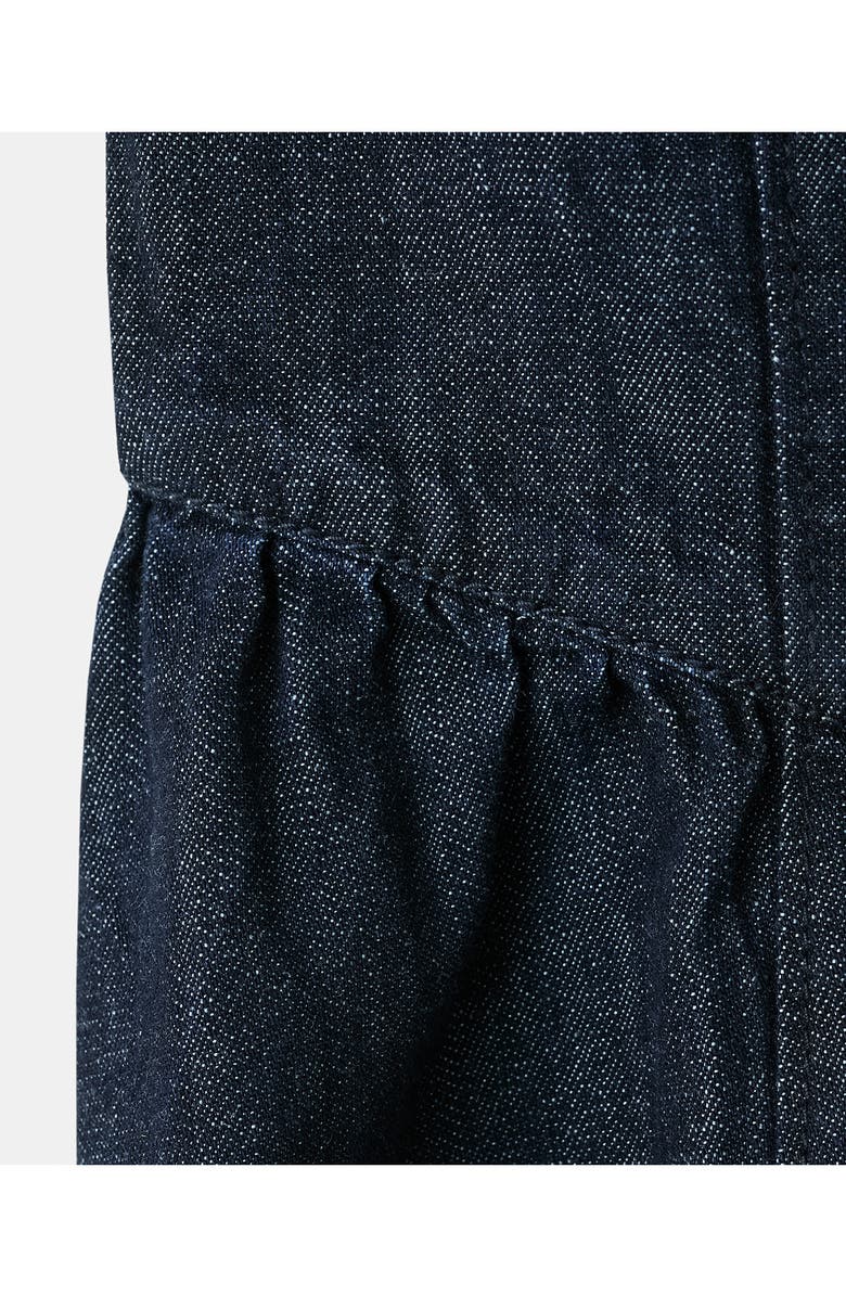 MANGO Strapless Denim Midi Dress, Alternate, color, Open Blue