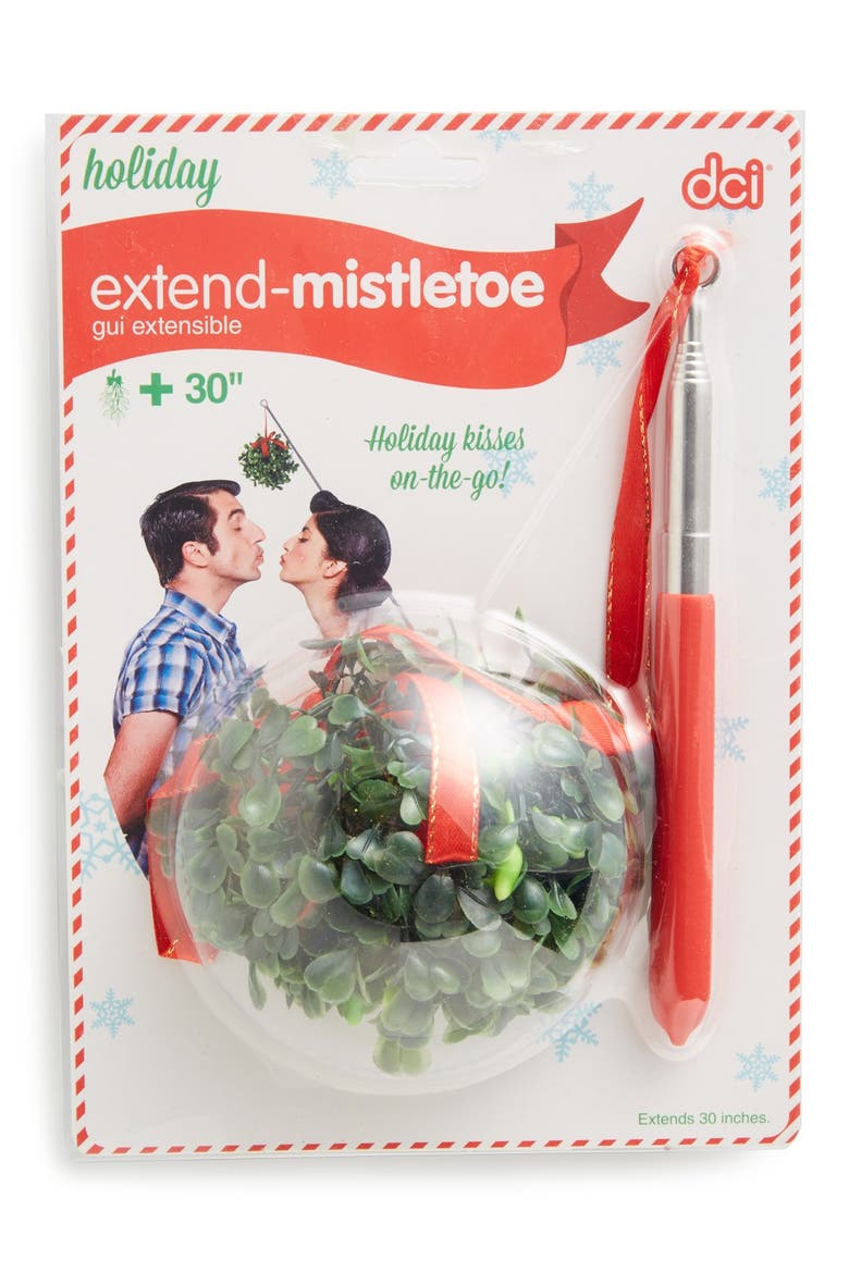 Holiday Extendable Mistletoe, Main, color, GREEN