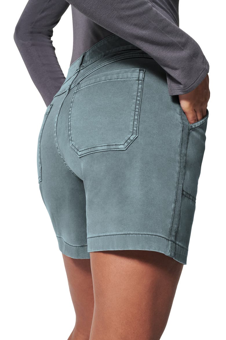 6-Inch Stretch Twill Shorts, Alternate, color, HAZY BLUE