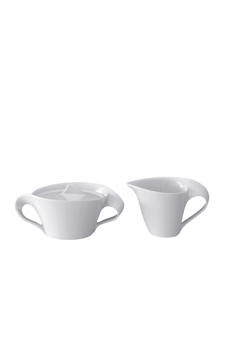 Villeroy & Boch NewWave Sugar & Creamer Set, Main, color, White