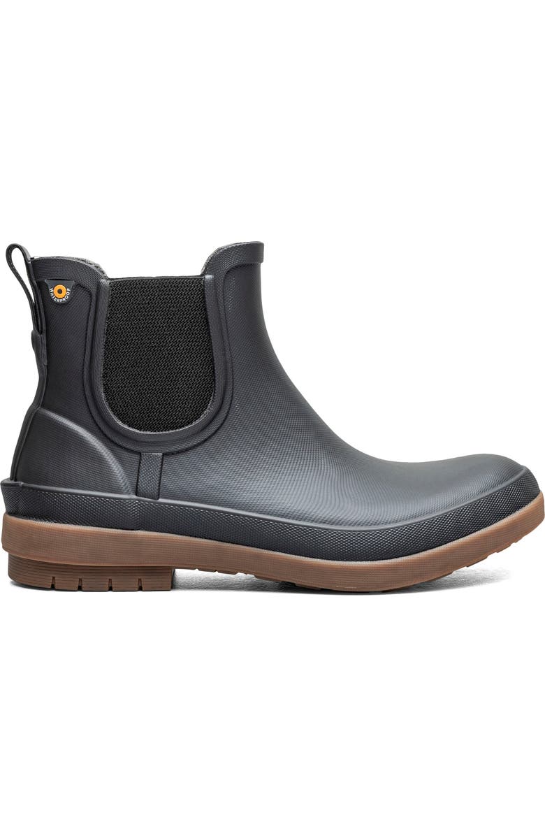 Bogs Amanda II Waterproof Insulated Chelsea Rain Boot, Alternate, color, Black
