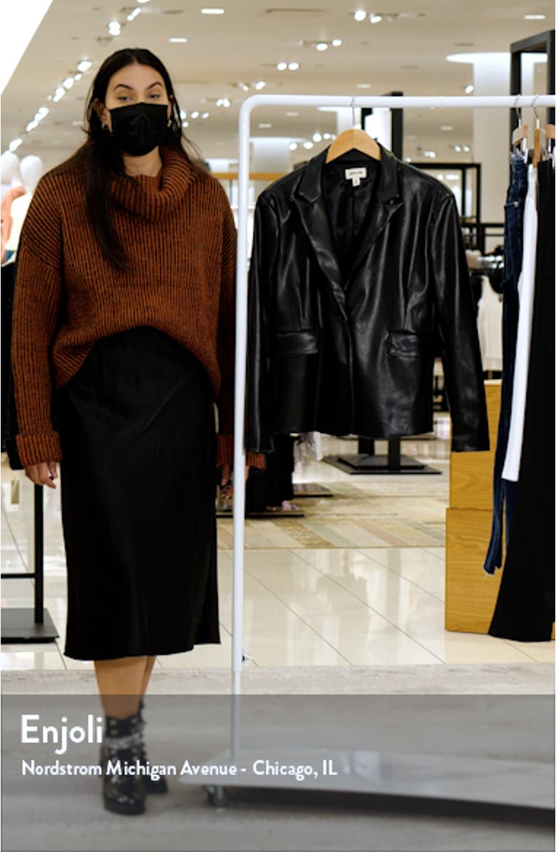 Faux Leather Blazer, sales video thumbnail