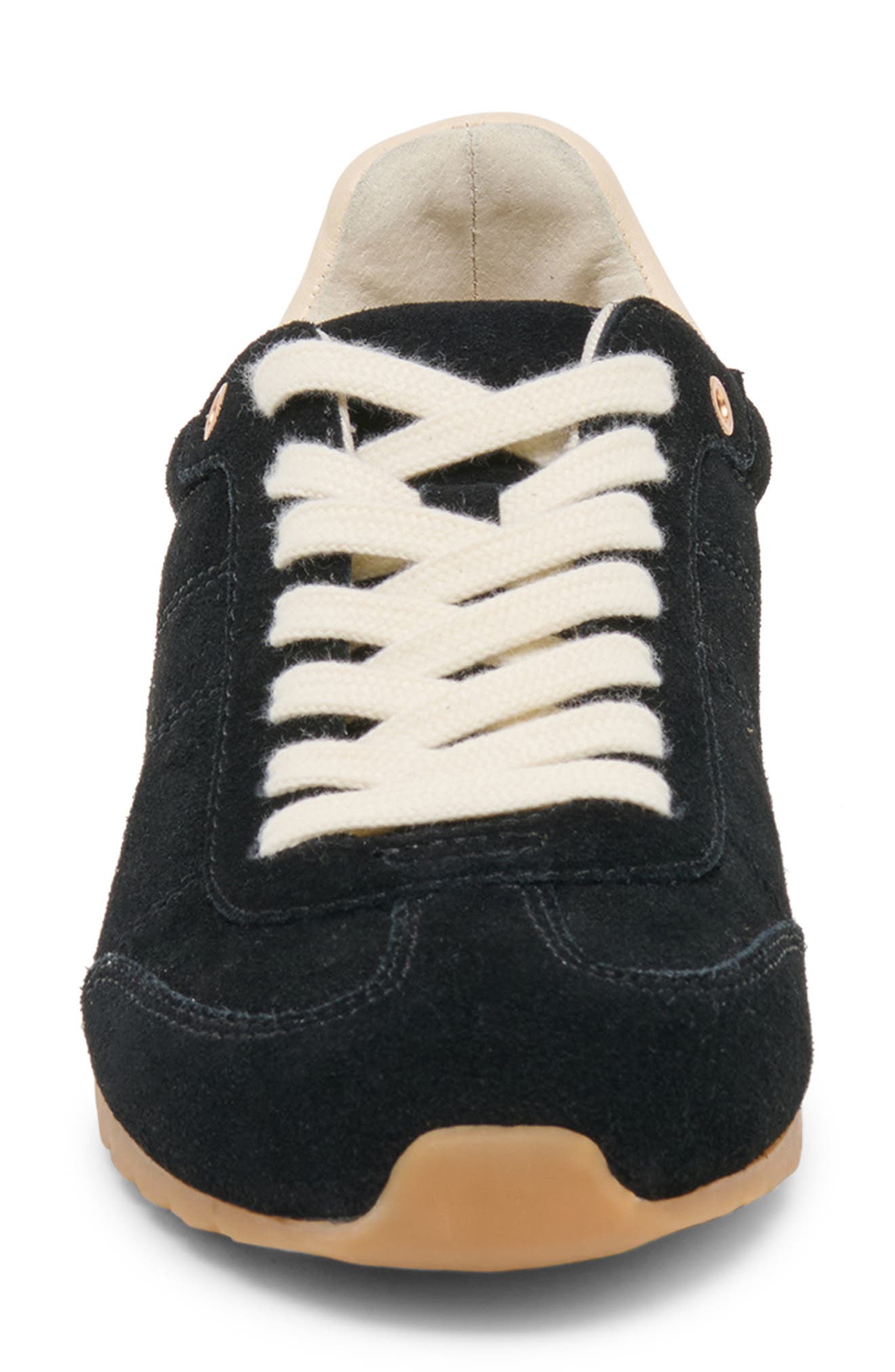 Diane Sneaker, Alternate, color, BLACK SUEDE