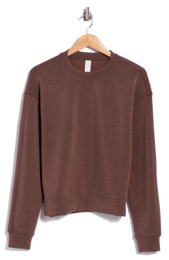 Yogalicious Sandwash Softlite Pintuck Sweatshirt In Shopping Bag