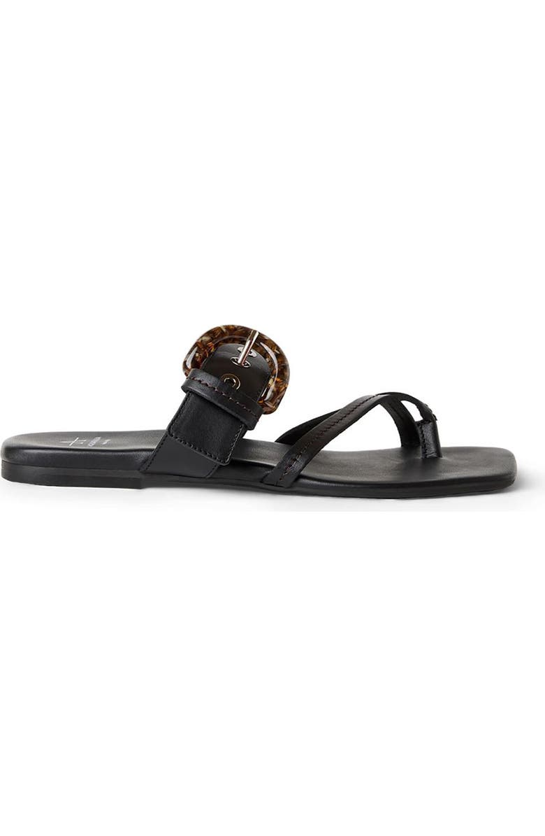 Aquatalia Asti Weatherproof Slide Sandal, Alternate, color, Black Leather