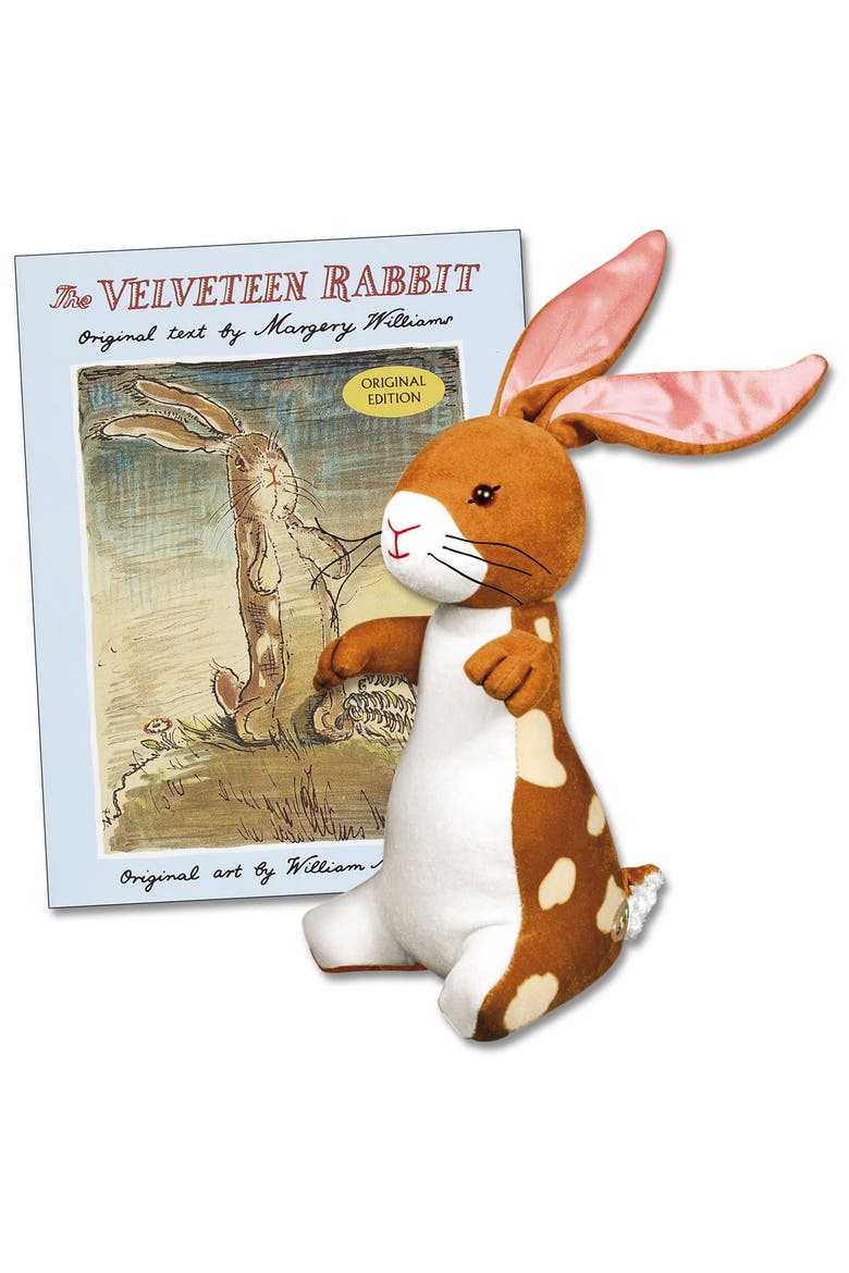 The Velveteen Rabbit Plush and Hardcover Book, Main, color, Brown