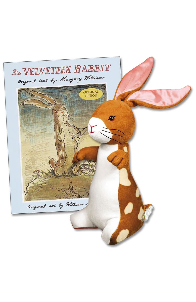 Kaplan Early Learning The Velveteen Rabbit Plush and Hardcover Book, Main, color, Brown