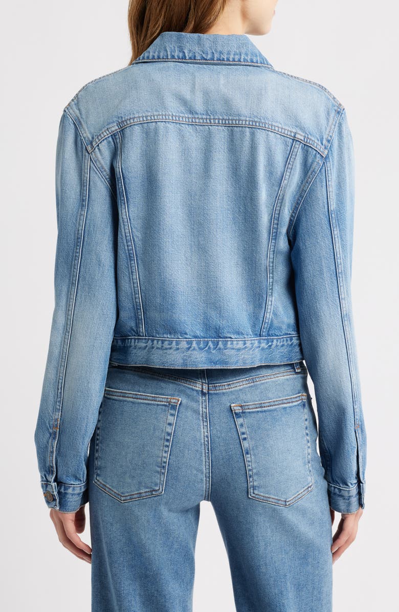 FRAME The Off Duty Denim Trucker Jacket, Alternate, color, Essence