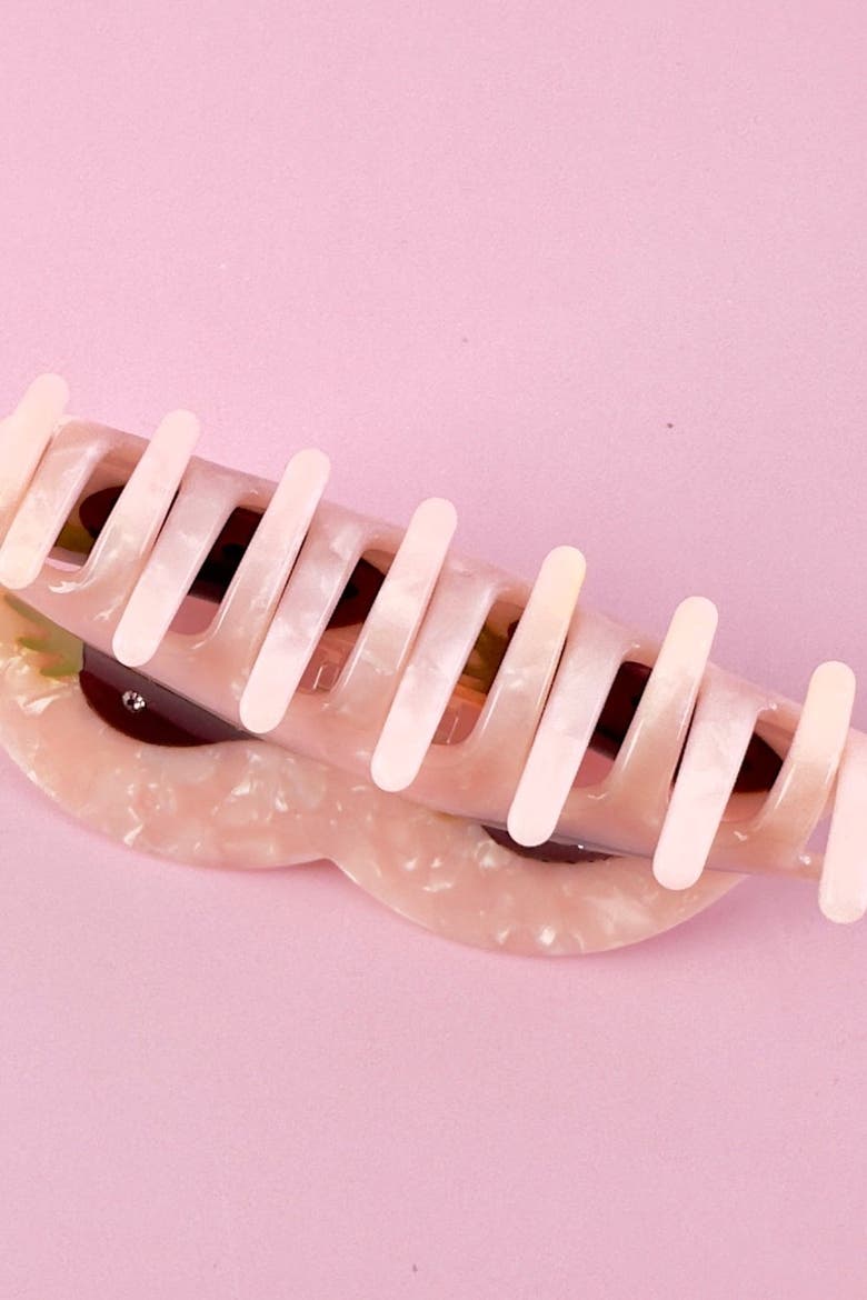 Strawberries Hair Claw, Alternate, color, Blush
