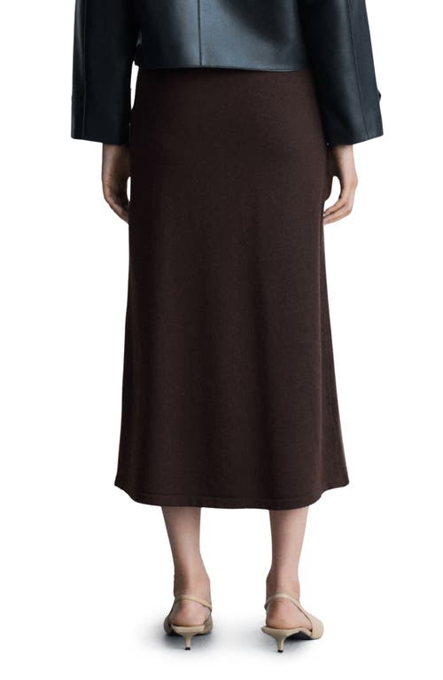 Mango Sweater Midi Skirt In Brown