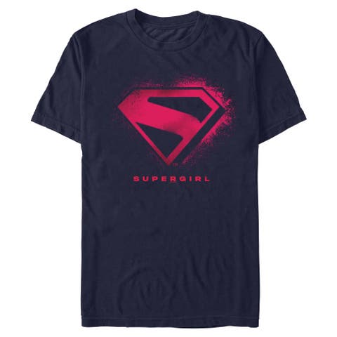 Men's Supergirl Classic Logo Ink  Graphic T-Shirt