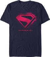 Supergirl Men's Supergirl Classic Logo Ink Graphic T-Shirt