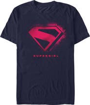 Supergirl Men's Supergirl Classic Logo Ink Graphic T-Shirt
