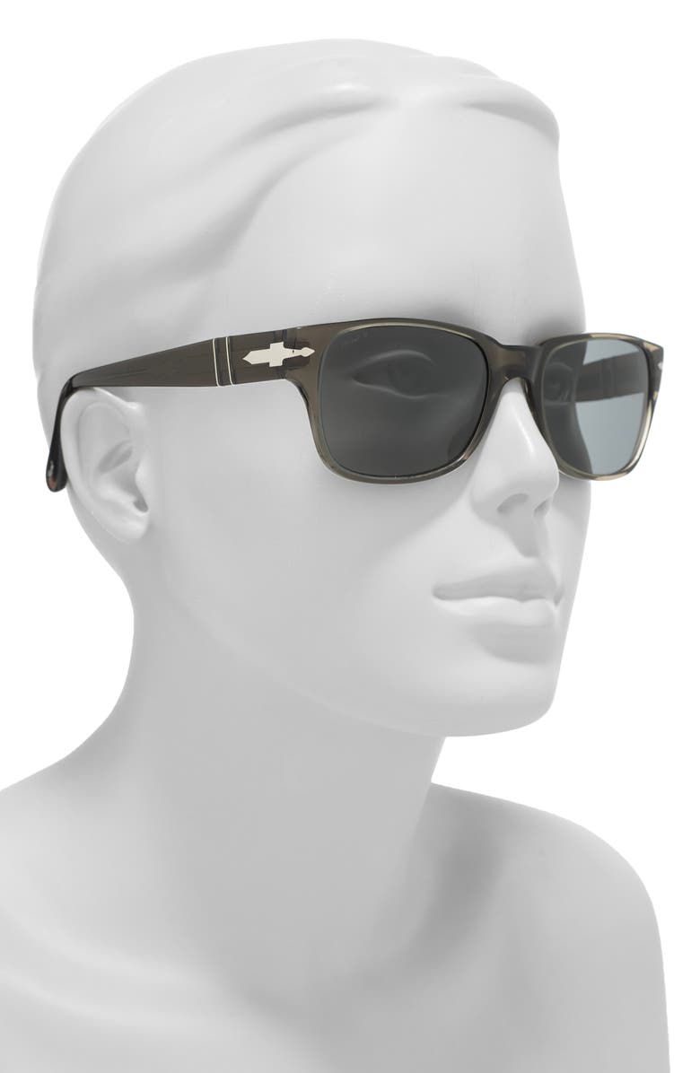 Persol Polarized Rectangular Sunglasses, Alternate, color, 