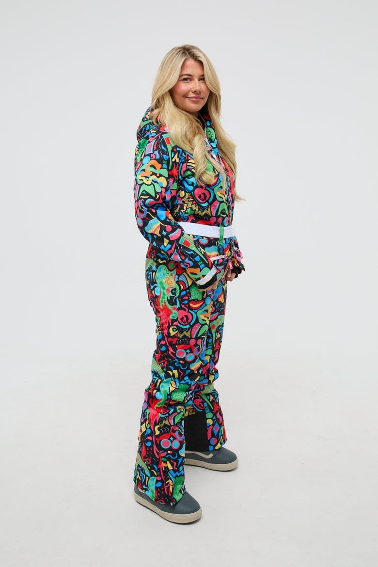 Stairway to Heaven Shaped Women's Ski Suit, Alternate, color, multi-colour