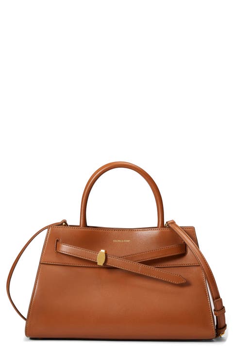 Dash Leather Top Handle Bag