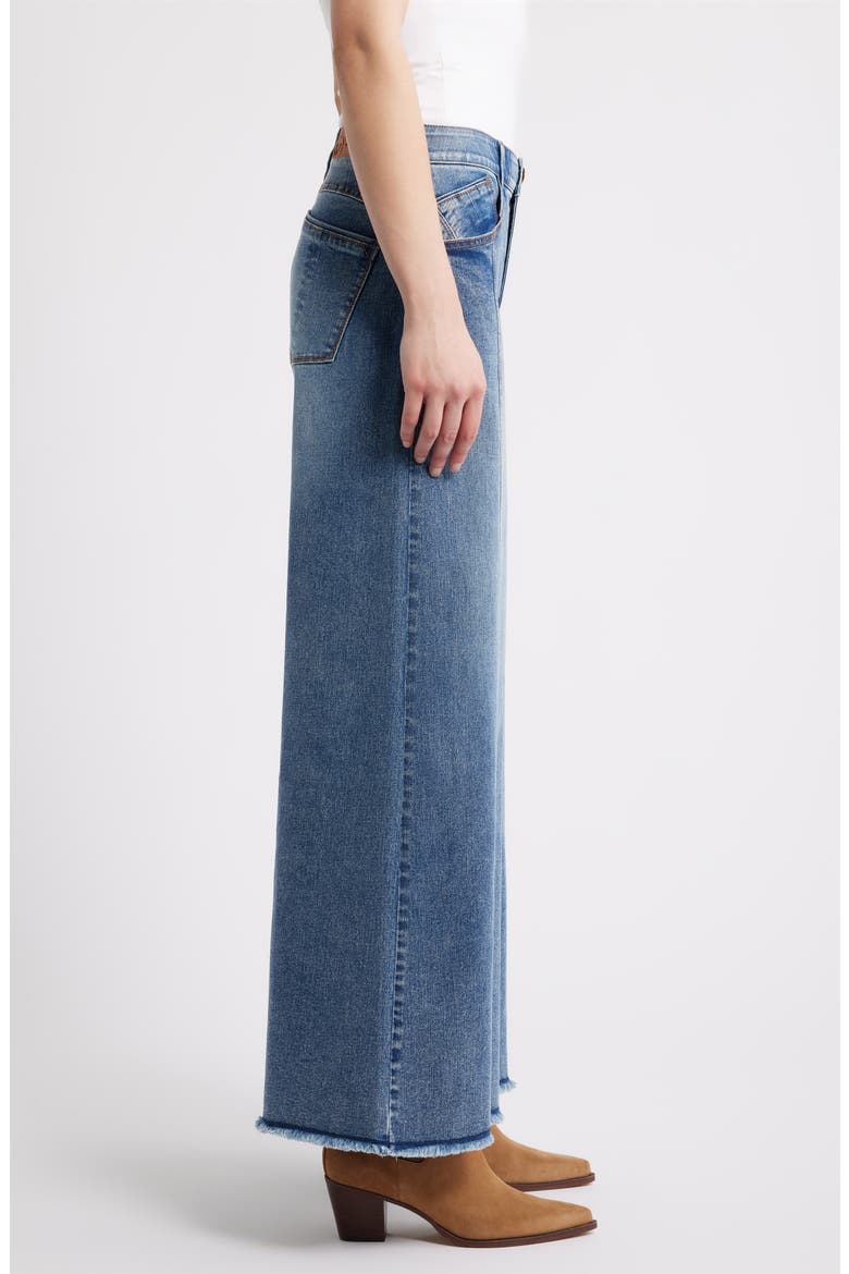 Skyrise Roundup Seamed Super Wide Leg Jeans, Alternate, color, MID BLUE ARTISANAL